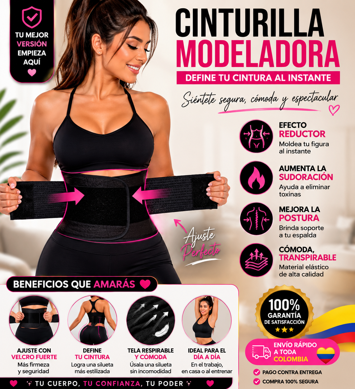 Cinturon Reductor Termico DROPI CUP